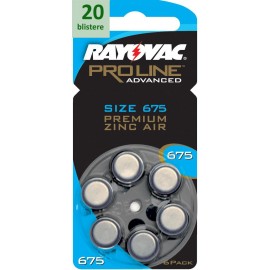 Rayovac 675 Proline Advanced Premium Zinc-Air - 20 blistere